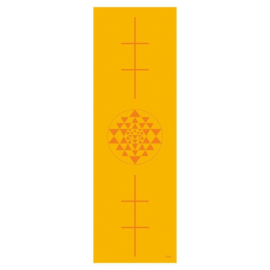 tapis de yoga yantra safran