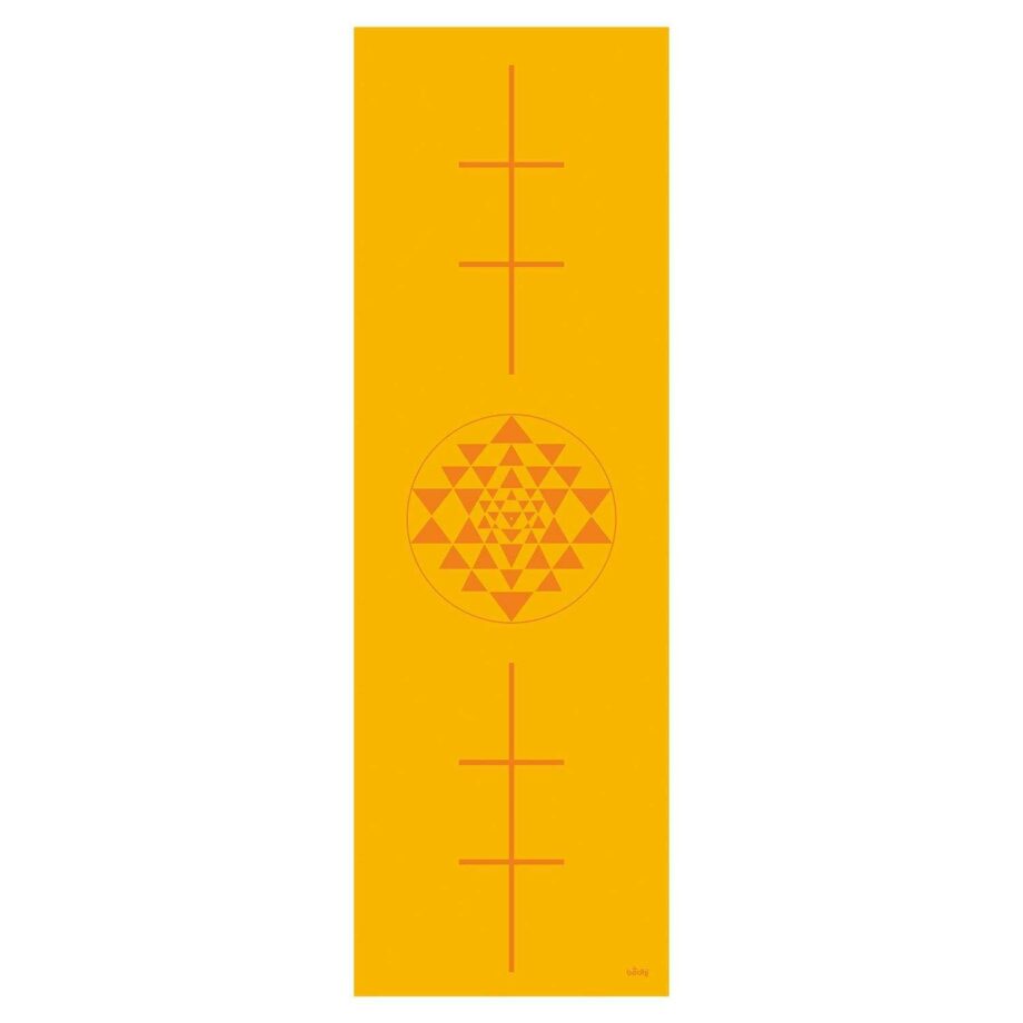 tapis de yoga yantra safran