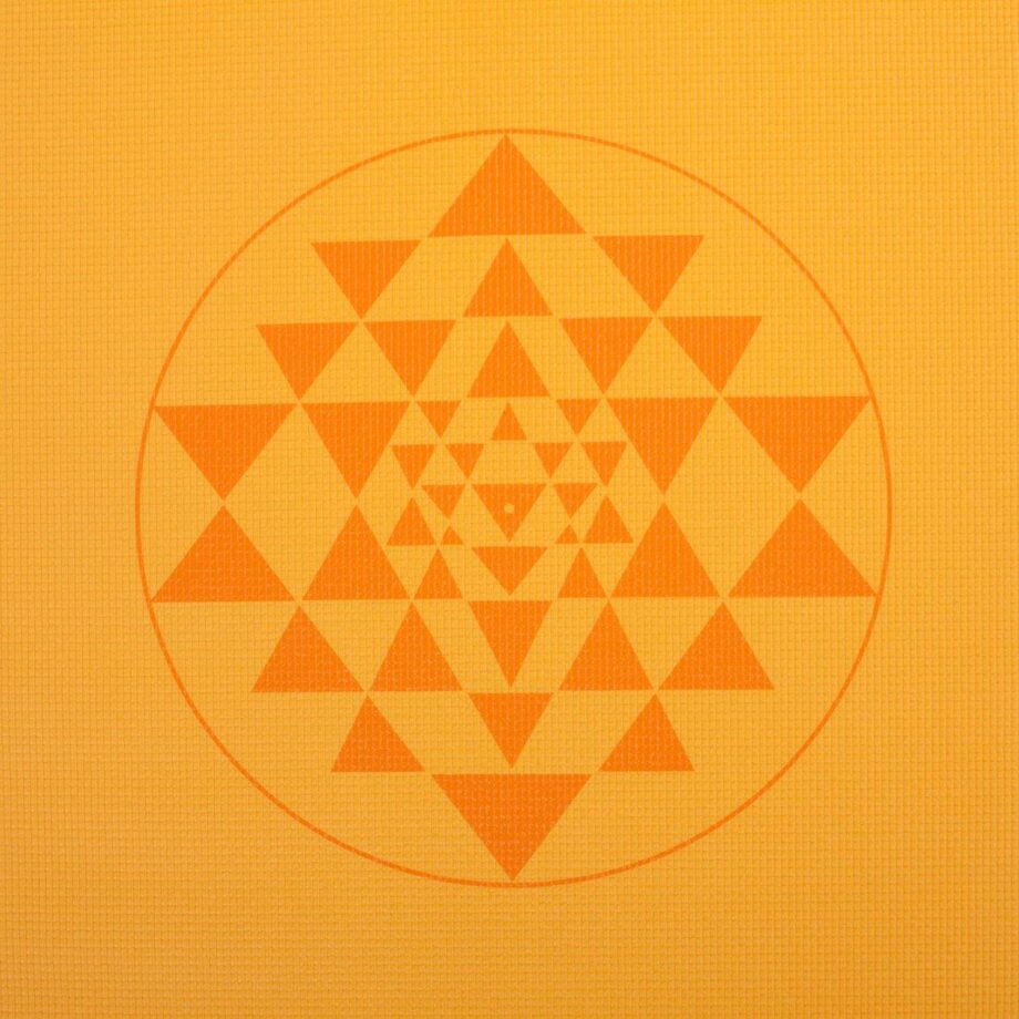 tapis de yoga yantra safran
