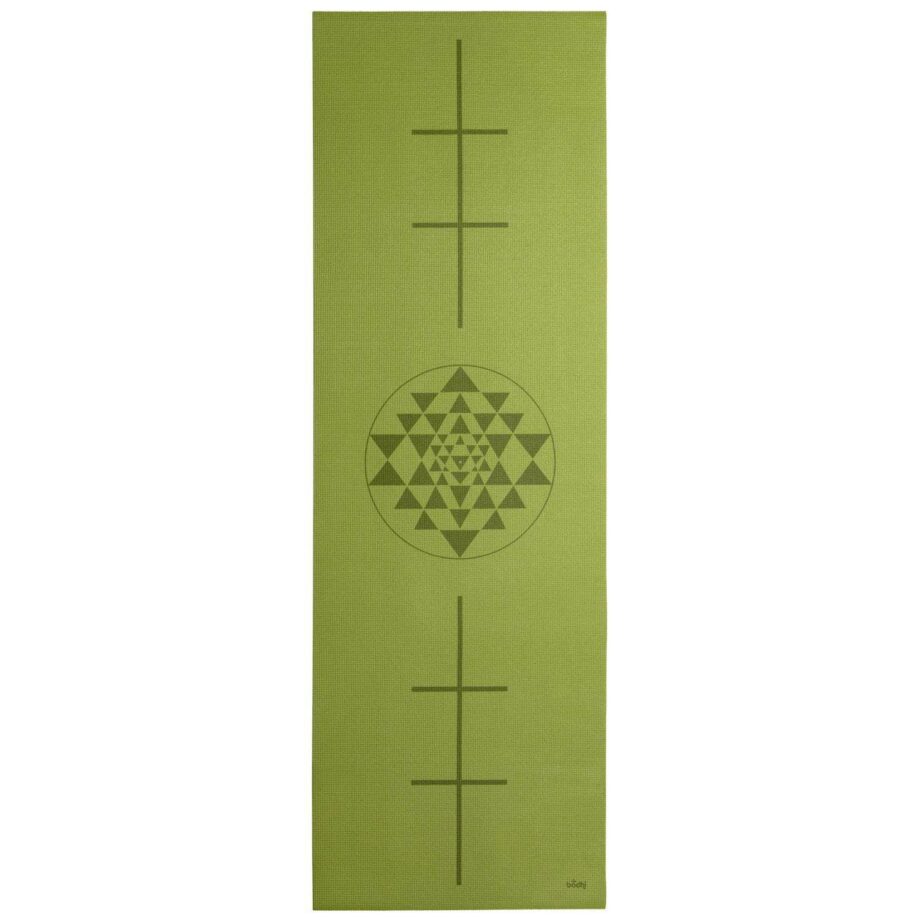 tapis de yoga yantra vert