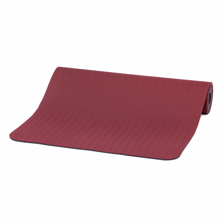 tapis de yoga lotus pro rouge