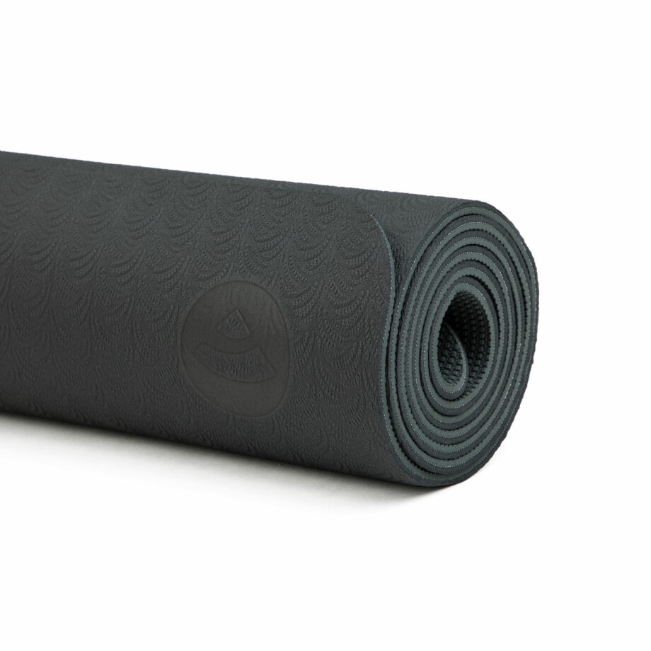 tapis de yoga lotus pro noir