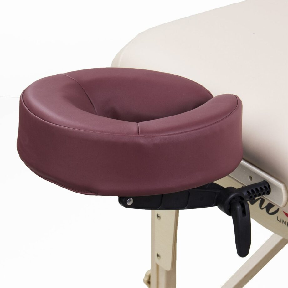 tetiere table de massage bordeaux structure noire