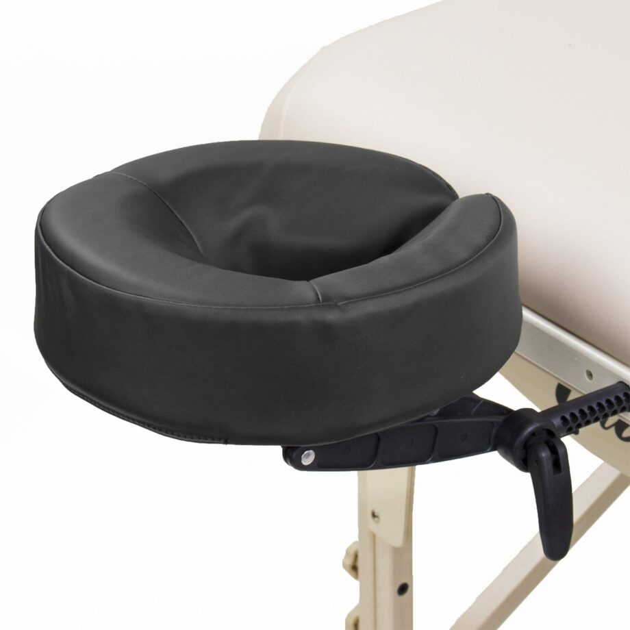 tetiere table de massage noir structure noire